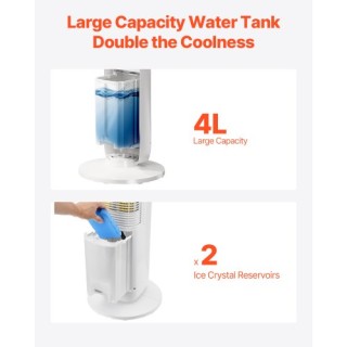 VEVOR Ανεμιστήρας Πύργος 40 με Τηλεχειριστήριο και Χρονοδιακόπτη LF...