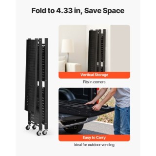 Πτυσσόμενο Ράφι Αποθήκευσης 3 Επιπέδων με Ρόδες 330 x 710 x 910 mm ...