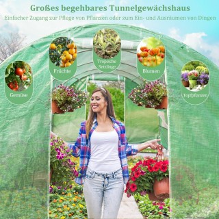 Costway Μεγάλο Περπατήσιμο Σήραγγα Θερμοκήπιο 600 x 300 x 200 cm με... Costway Μεγάλο Περπατήσιμο Σήραγγα Θερμοκήπιο 600 x 300 x 200 cm με...