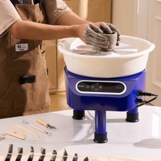 Κεραμικός Τροχός VEVOR 11 με Πεντάλ & Οθόνη Αφής 450W Μπλε ZQLPJSJ... Κεραμικός Τροχός VEVOR 11 με Πεντάλ & Οθόνη Αφής 450W Μπλε ZQLPJSJ...