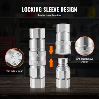 Υδραυλικοί Συζεύκτες VEVOR 1/2 με Καπάκια Σκόνης  YYKSJT2DISO1BYN6NV0