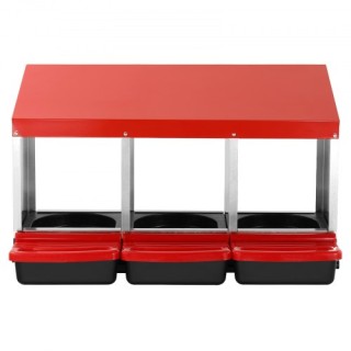 VEVOR Κουτί Φωλιάς Κοτόπουλων 3 Θέσεων με Κεκλιμένες Φωλιές JSCDX1... VEVOR Κουτί Φωλιάς Κοτόπουλων 3 Θέσεων με Κεκλιμένες Φωλιές JSCDX1...