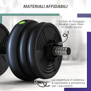SPORTNOW Σετ 2 σε 1 με 2 Αλτήρες Μετατρέψιμους σε Μπάρα, Συνολικό Β... SPORTNOW Σετ 2 σε 1 με 2 Αλτήρες Μετατρέψιμους σε Μπάρα, Συνολικό Β...