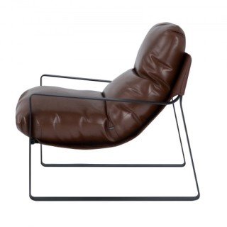 VEVOR Σύγχρονη Πολυθρόνα Δερματίνης με Μεταλλικό Σκελετό, Καφέ TYZS... VEVOR Σύγχρονη Πολυθρόνα Δερματίνης με Μεταλλικό Σκελετό, Καφέ TYZS...