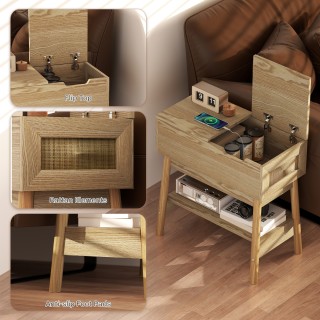 HOMCOM Τραπεζάκι σαλονιού σε στυλ Boho με αναδιπλούμενη επιφάνεια ... HOMCOM Τραπεζάκι σαλονιού σε στυλ Boho με αναδιπλούμενη επιφάνεια ...