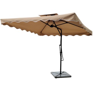 BAKAJI  Ομπρέλα Κήπου Αποκεντρωμένη 2,5 μτ Τορτόρα με εκκρεμές Μετα...