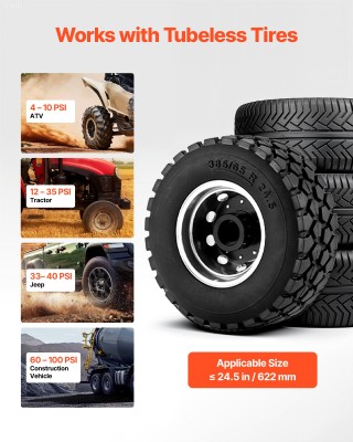 VEVOR Επαγγελματικός Αεροδυναμιστής Ελαστικών, 10 Γαλ, 87-116 PSI, ... VEVOR Επαγγελματικός Αεροδυναμιστής Ελαστικών, 10 Γαλ, 87-116 PSI, ...