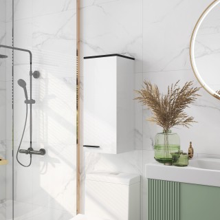 HOMCOM  Ντουλάπι Μπάνιου Τοίχου με 3 Ράφια και Ρυθμιζόμενα Ράφια, 3...