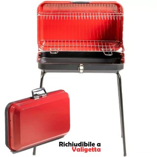 BAKAJI Φορητή ψησταριά βαλίτσα με σχάρα από ατσάλι 50x36x81cm για κ... BAKAJI Φορητή ψησταριά βαλίτσα με σχάρα από ατσάλι 50x36x81cm για κ...