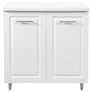 Shally Dogan Κινητή Βάση για Ανάκλιντη Κουζίνα από Ξύλο με Λευκή Μπ... Shally Dogan Κινητή Βάση για Ανάκλιντη Κουζίνα από Ξύλο με Λευκή Μπ...