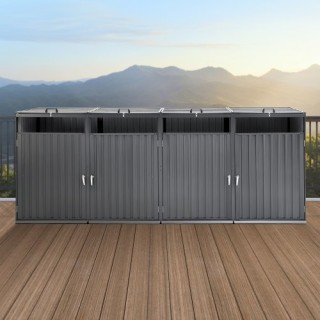 VEVOR Αποθήκη Κάδων Απορριμμάτων 4 x 200 Λίτρα LJTCCXDXG424YO8F0V0 VEVOR Αποθήκη Κάδων Απορριμμάτων 4 x 200 Λίτρα LJTCCXDXG424YO8F0V0