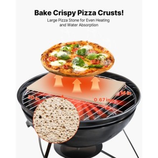 VEVOR Πέτρινη Πλάκα Πίτσας Cordierite 508 x 355 mm με Ξύστρα PP PSS... VEVOR Πέτρινη Πλάκα Πίτσας Cordierite 508 x 355 mm με Ξύστρα PP PSS...