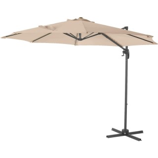 BAKAJI  Εξωτερική Ομπρέλα Κήπου Εκκεντρωμένη Μπεζ Διάμετρος 3Μ με Σ...