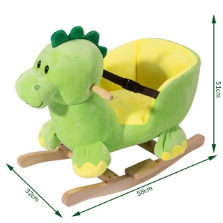 BAKAJI  Δεινόσαυρος Κουνιστό Παιχνίδι Λούτρινο για Παιδιά με Ηχητικ...