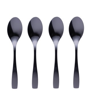 Galileo Σετ 4 Γυαλιστερά Μαύρα Κουταλάκια σε Ανοξείδωτο Ατσάλι 180 ... Galileo Σετ 4 Γυαλιστερά Μαύρα Κουταλάκια σε Ανοξείδωτο Ατσάλι 180 ...