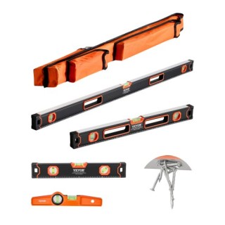 VEVOR Σετ 4 Μαγνητικών Αλφαδιών 48/24/16/10 Ίντσες με Φυσαλίδα JXSP... VEVOR Σετ 4 Μαγνητικών Αλφαδιών 48/24/16/10 Ίντσες με Φυσαλίδα JXSP...