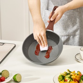 VEVOR Σετ 3 Αντικολλητικών Τηγανιών Αλουμινίου σε Γκρι απόχρωση LCG...