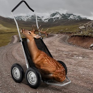 VEVOR Κάρρο Μεταφοράς Θηραμάτων, Βαρέως Τύπου, Αναδιπλούμενο Με Απο...