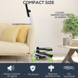 HOMCOM Stepper με τιμόνι, οθόνη LCD και αντιολισθητικά πετάλια, 55x... HOMCOM Stepper με τιμόνι, οθόνη LCD και αντιολισθητικά πετάλια, 55x...