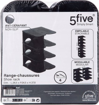 5Five Simply Smart Πλαστική Θήκη οργάνωσης Παπουτσιών για 4 ζευγάρ... 5Five Simply Smart Πλαστική Θήκη οργάνωσης Παπουτσιών για 4 ζευγάρ...