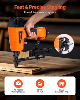 VEVOR Πνευματικό Καρφωτικό 16-Gauge (10.8mm) για Μέτριες Στεφάνες, ...