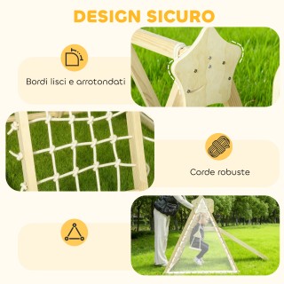 AIYAPLAY Πτυσσόμενο Παιχνίδι Αναρρίχησης 5 σε 1 με Τσουλήθρα, 2 Τοί...