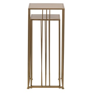 Galileo Τοποθετήστε 2 τετράγωνα τραπέζια από χρυσό σίδηρο Est 5919526