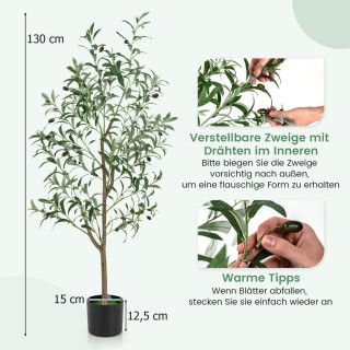 Costway Σετ Τεχνητών Ελαιόδεντρων με Ρεαλιστική Απεικόνιση και Σταθ... Costway Σετ Τεχνητών Ελαιόδεντρων με Ρεαλιστική Απεικόνιση και Σταθ...