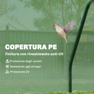 Outsunny Τούνελ Θερμοκήπιο Κήπου από Ατσάλι με Κάλυμμα PVC, 200x100...