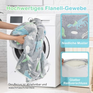 Costway Μαλακή Πισίνα Μπαλών με Φωσφορίζοντα Σχέδια και 200 Πολύχρω...