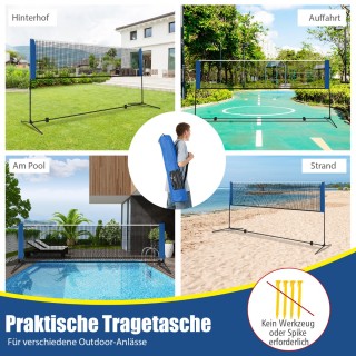 Costway Ρυθμιζόμενο δίχτυ μπάντμιντον με βάση και 2 φτερά σετ 420 ... Costway Ρυθμιζόμενο δίχτυ μπάντμιντον με βάση και 2 φτερά σετ 420 ...