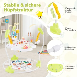 Costway Παιδικό Άλτης με Ρυθμιζόμενο Ύψος και Περιστρεφόμενο Κάθισμ...