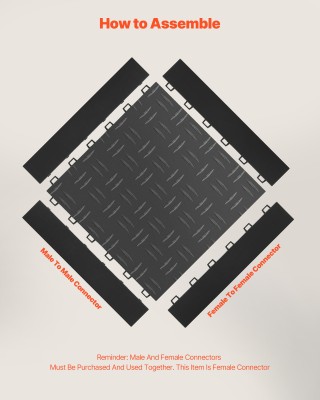 VEVOR Σετ Άκρων Γκαράζ 15 Τεμαχίων - Μαύρο LSCKDDBYJMKPKNJAI001V0