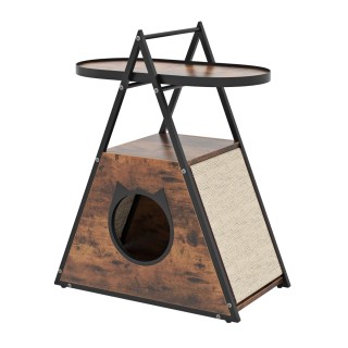 Costway Πολυλειτουργικό Ντουλάπι Γάτας με Ενσωματωμένο Τραπέζι και... Costway Πολυλειτουργικό Ντουλάπι Γάτας με Ενσωματωμένο Τραπέζι και...