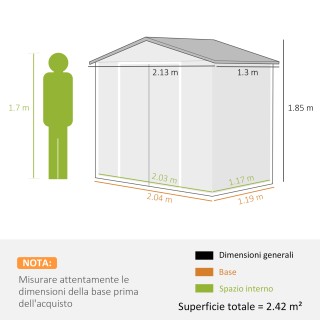 Μεταλλική Αποθήκη με Αεραγωγούς και Διπλή Συρόμενη Πόρτα 213 x 130... Μεταλλική Αποθήκη με Αεραγωγούς και Διπλή Συρόμενη Πόρτα 213 x 130...