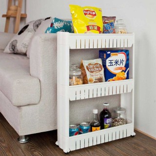 BAKAJI  Καρότσι Καρελίνιο Σλιμ Εξοικονόμησης Χώρου Κουζίνα Μπάνιο Α...