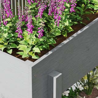 Outsunny Υπερυψωμένη Ζαρντινιέρα με Κάτω Ράφι και 2 Οπές Αποστράγγ... Outsunny Υπερυψωμένη Ζαρντινιέρα με Κάτω Ράφι και 2 Οπές Αποστράγγ...