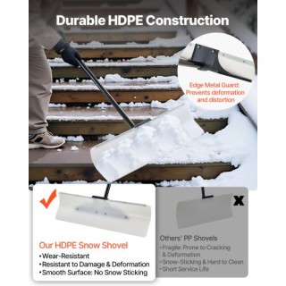 VEVOR Βαρέος Τύπου Πλαστική Φτυάρι Χιονιού 76εκ για Δρόμους WLKSL30... VEVOR Βαρέος Τύπου Πλαστική Φτυάρι Χιονιού 76εκ για Δρόμους WLKSL30...