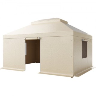 VEVOR Χειμερινό Κάλυμμα Γκαζέμπο με Πλευρικά Τοιχώματα & Παράθυρα L...