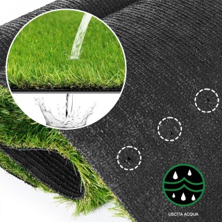 BAKAJI Ρεαλιστικό Συνθετικό Χλοοτάπητα Εξωτερικού Χώρου 30mm 2x10m ... BAKAJI Ρεαλιστικό Συνθετικό Χλοοτάπητα Εξωτερικού Χώρου 30mm 2x10m ...