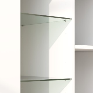 HOMCOM Φορητό Έπιπλο με LED με 3 Ανοιχτά Ράφια και Ντουλάπι 2 Επιπ... HOMCOM Φορητό Έπιπλο με LED με 3 Ανοιχτά Ράφια και Ντουλάπι 2 Επιπ...