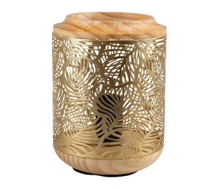 Ostaria Λάμπα μεταλλική ξύλινη Minhy χρυσή E27 max.40w -34110