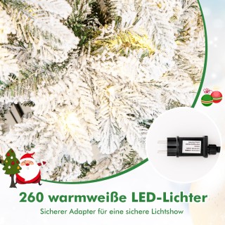 Costway Τεχνητό Χριστουγεννιάτικο Δέντρο 180 εκ. με 260 LED σε Θερ... Costway Τεχνητό Χριστουγεννιάτικο Δέντρο 180 εκ. με 260 LED σε Θερ...