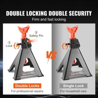 VEVOR Υποστηρίγματα Γρύλου, Ικανότητας 6 Τόνων (13,000 λίβρες) Διπλ...
