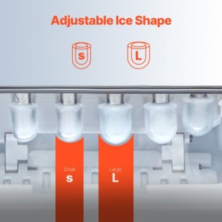 VEVOR Φορητή Παγομηχανή Πάγκου 26 Λίβρες/24 Ώρες με Αυτοκαθαρισμό κ... VEVOR Φορητή Παγομηχανή Πάγκου 26 Λίβρες/24 Ώρες με Αυτοκαθαρισμό κ...