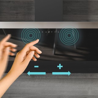 Απορροφητήρας Καμινάδα 90cm Bolero Flux DT 90650 650m³/h Μαύρο CEC-... Απορροφητήρας Καμινάδα 90cm Bolero Flux DT 90650 650m³/h Μαύρο CEC-...