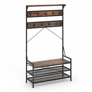 Costway Πολυλειτουργική Κρεμάστρα Ρούχων 4-σε-1 με Διαστάσεις 102 x... Costway Πολυλειτουργική Κρεμάστρα Ρούχων 4-σε-1 με Διαστάσεις 102 x...