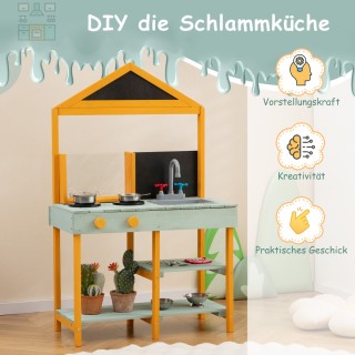 Costway Παιδική Κουζίνα Λάσπης με Ρεαλιστικά Αξεσουάρ και Παρατηρητ... Costway Παιδική Κουζίνα Λάσπης με Ρεαλιστικά Αξεσουάρ και Παρατηρητ...