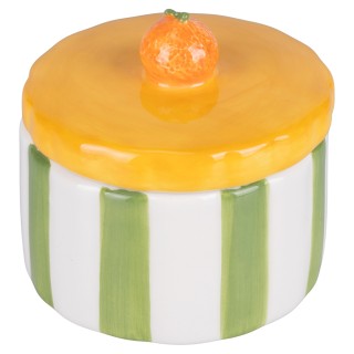 Villa dEste Home Κεραμική Ζαχαριέρα 160 ml με Καπάκι, Σχέδιο Μανταρ...