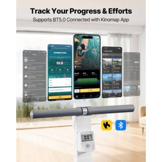 VEVOR Μαγνητικό Κωπηλατικό Μηχάνημα με 16 Επίπεδα Αντίστασης και Πτ...